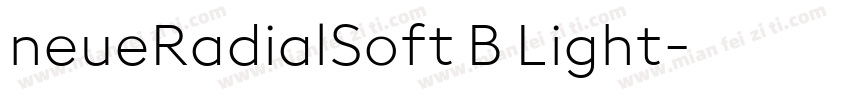 neueRadialSoft B Light字体转换